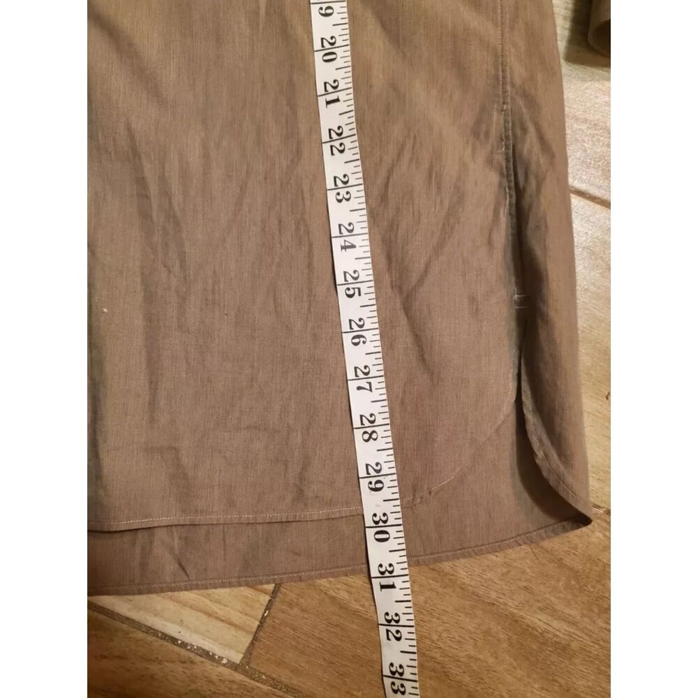 John W. Nordstrom Men's Dress Shirt Size 17 1/2-34 Olive Green Embroidered JWN - Picture 2 of 6